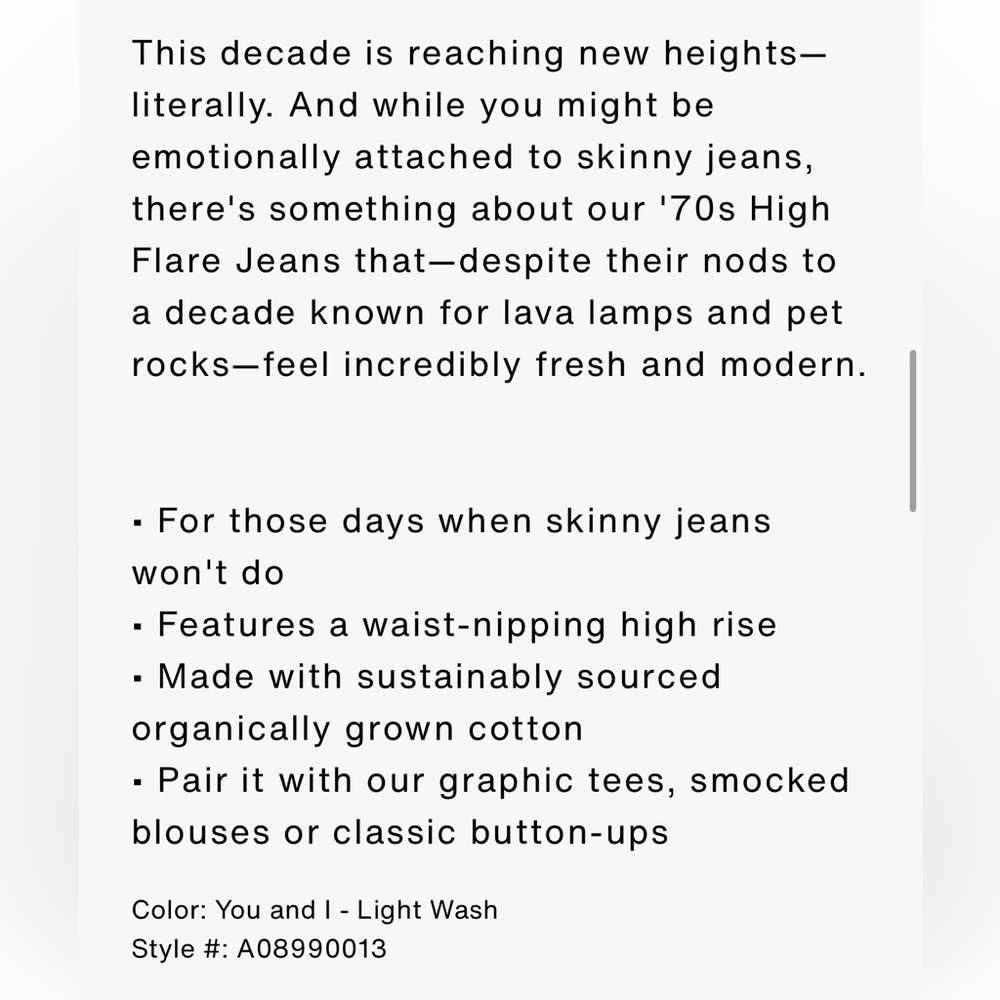 Levi's Premium 70s High-Flare Women’s Jeans in color Just a Hint 30x30 - Picture 11 of 13